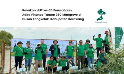penanaman pohon adira finance di dusun tangkolak tangerang