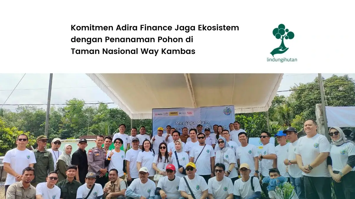 penanaman pohon adira finance di taman nasional way kambas
