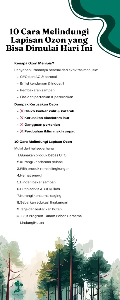 10 Cara Melindungi Lapisan Ozon yang Bisa Dimulai Hari Ini 82 infografis melindungi lapisan ozon