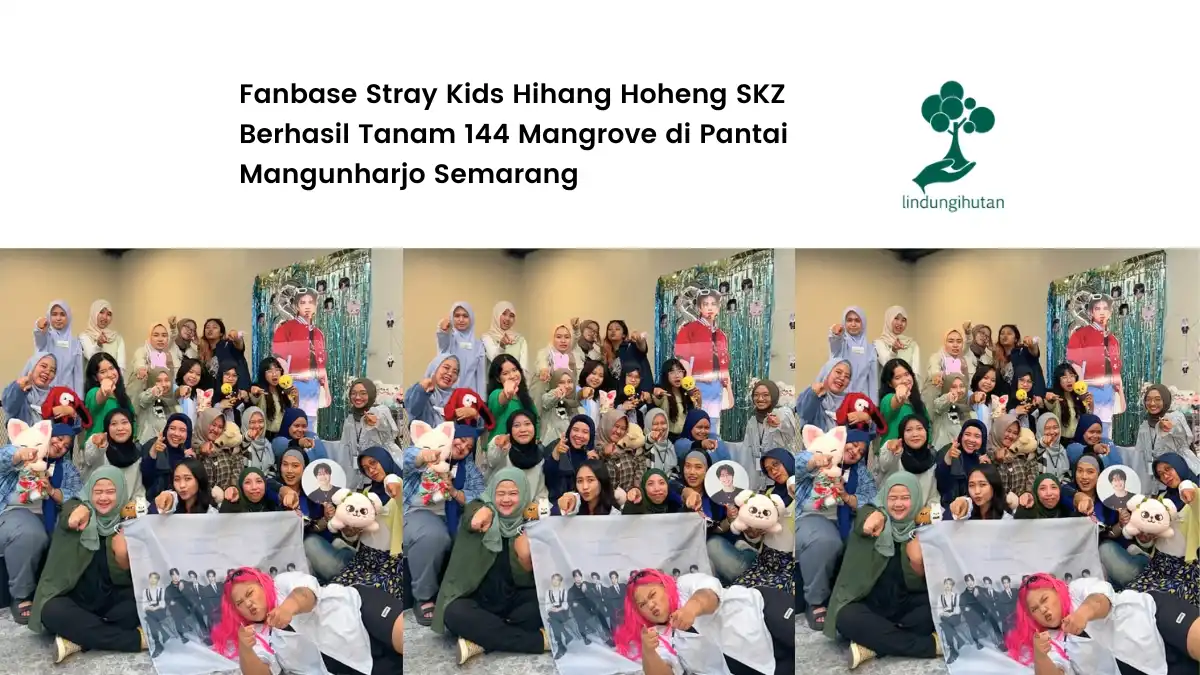 hihang hoheng skz menanam pohon di pantai mangunharjo semarang